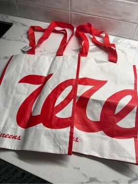 Set of 2 Walgreens reusable grocery bags